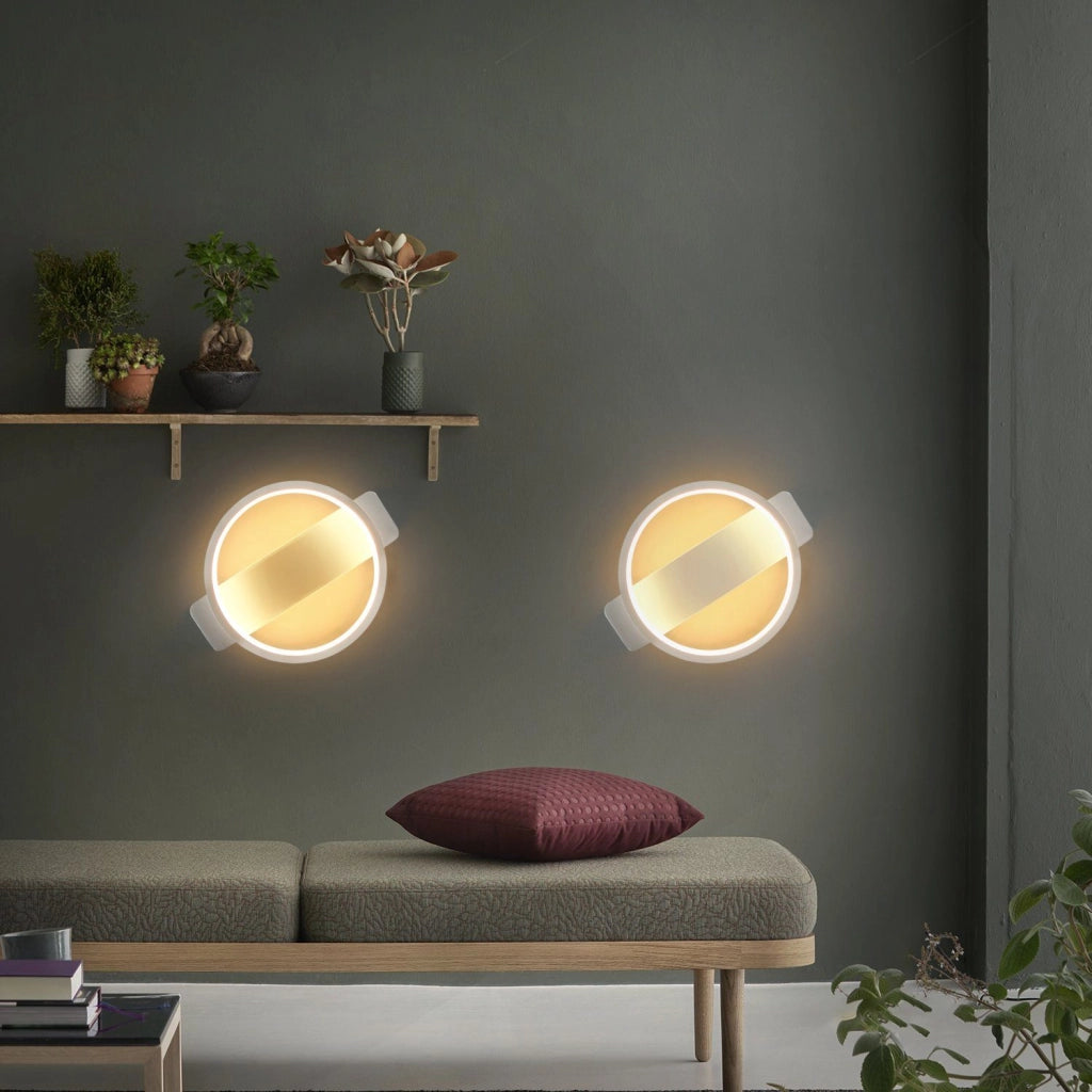 ZMH Applique moderna LED 1ER 7W per interni Bianca