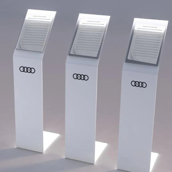 Leggio verniciato bianco con cornice A4 - Non personalizzato