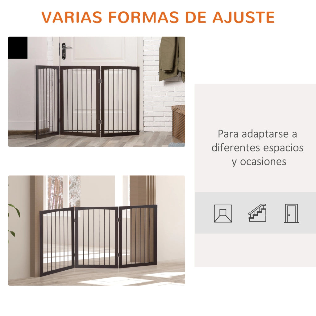 Barriera di Sicurezza Pieghevole 3 Pannelli ¨C Minimal ¨C 160x76 cm Grigio Scuro