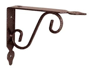 MENSOLE ORNAMENTALI BRACKETS EXTRA STRONG NERO/BRONZO- - mm.230x25x175h. (9x7) - 10 pezzi