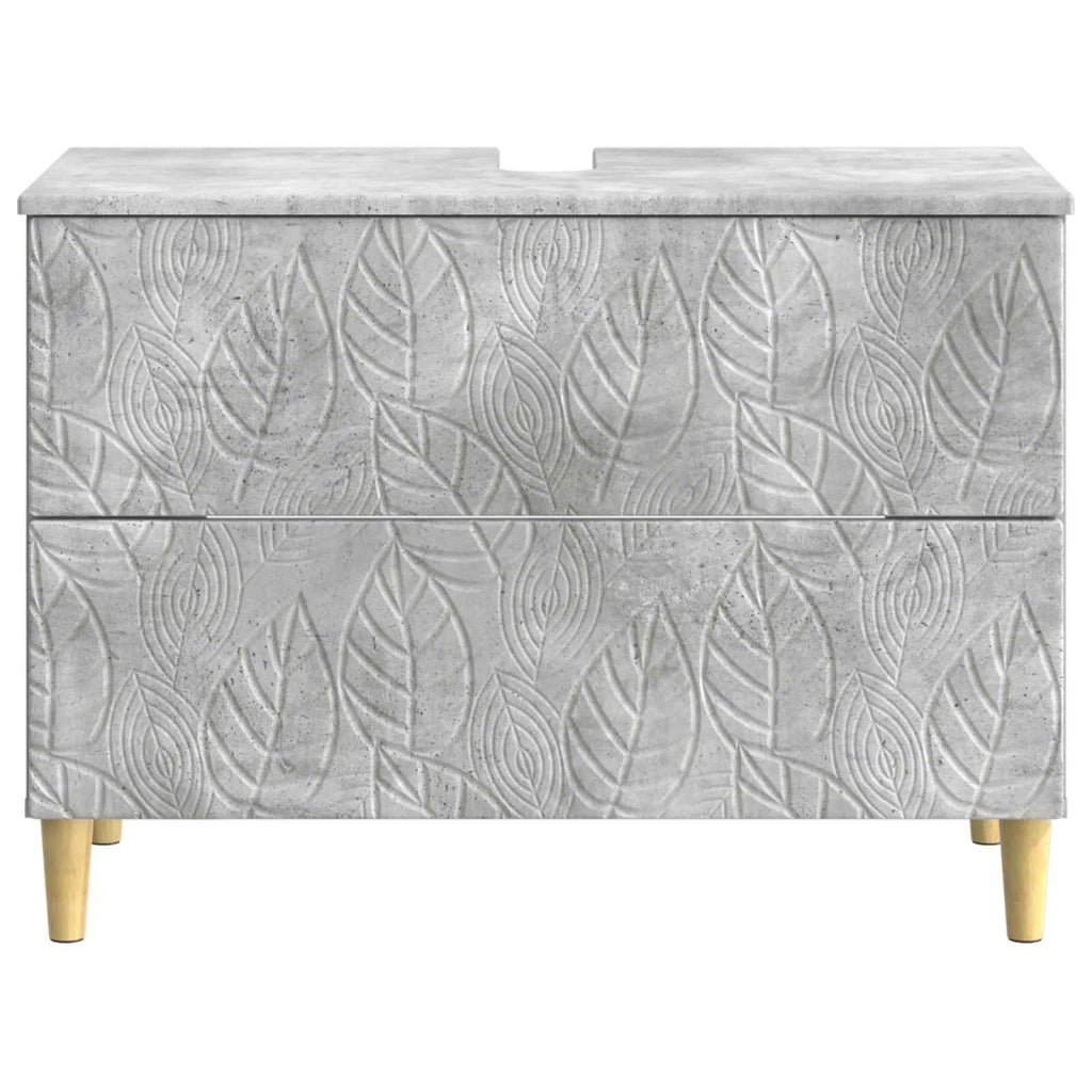 Armadio per Lavabo da Bagno DELFT Grigio Cemento 897018