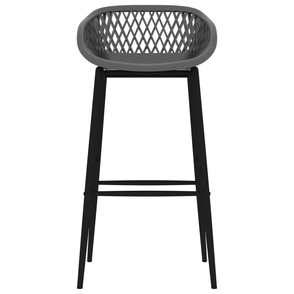 Set da Bar 7 pz Bianco e Grigio 3057447