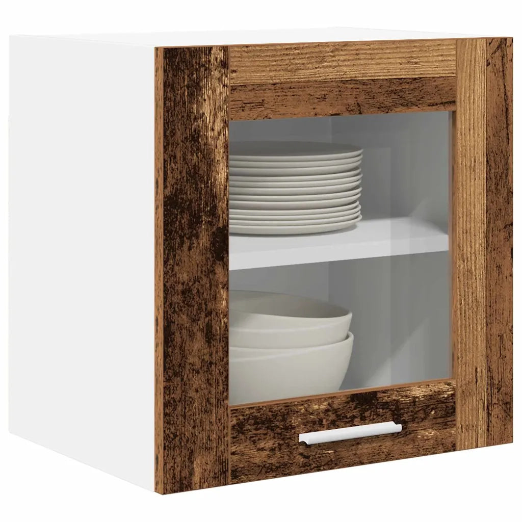 Armadio pensile con porta 2 pcs Legno vecchio 40 x 31 x 40 cm 884207