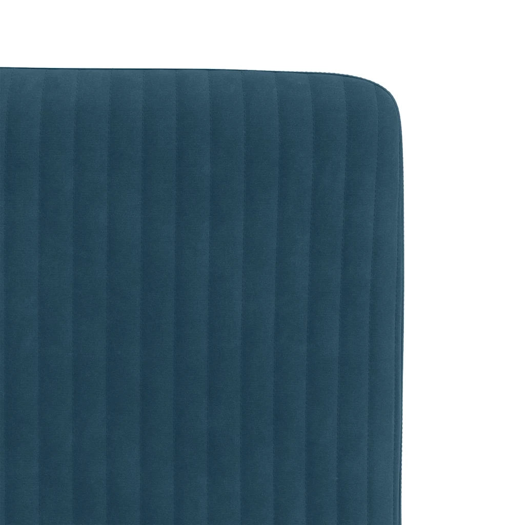 Sedie da Pranzo 4 pz Blu in Velluto 3315296