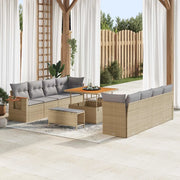 Set Divano da Giardino 11 pcs Beige polyrattan 3363027