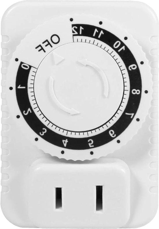 Timer elettrico meccanico a contatto - timer countdown digitale - 12 ore con impostazioni giornaliere
