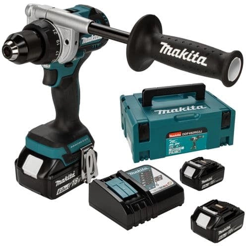 Makita DDF492RG3J trapano avvit. battente a batt.