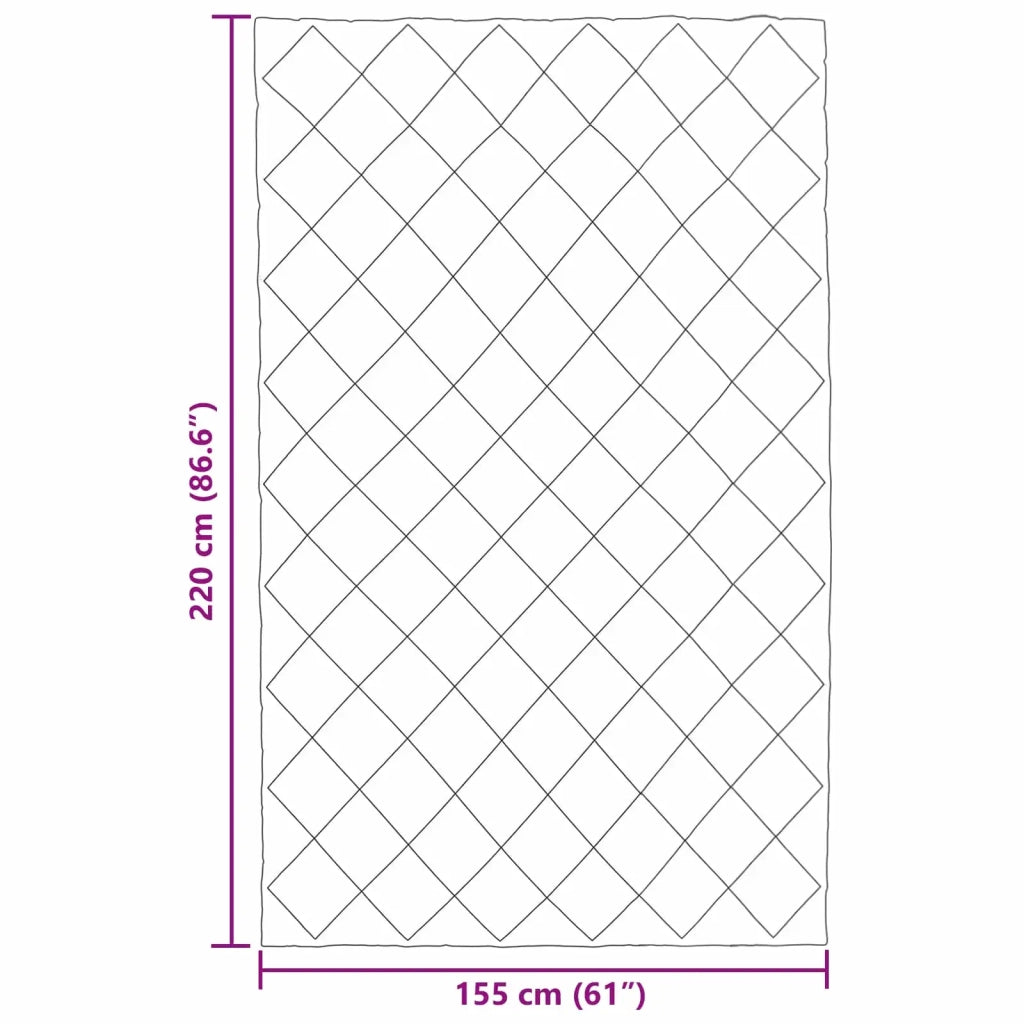 Piumone Completo Annuale Antracite 155 x 220 cm Microfibra 42025531