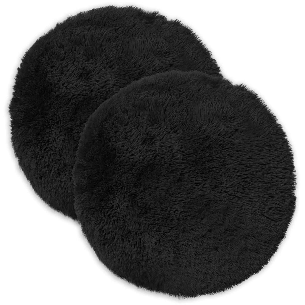 Cuscino con cuscino HEERLEN 6 pz Nero Fleece PV 928894