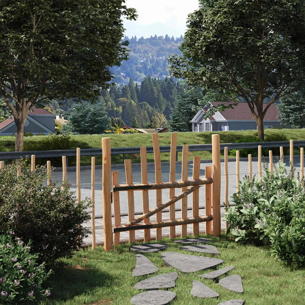 Cancello della recinzione arcuato 100 x 90 cm Altro materiale 42040684