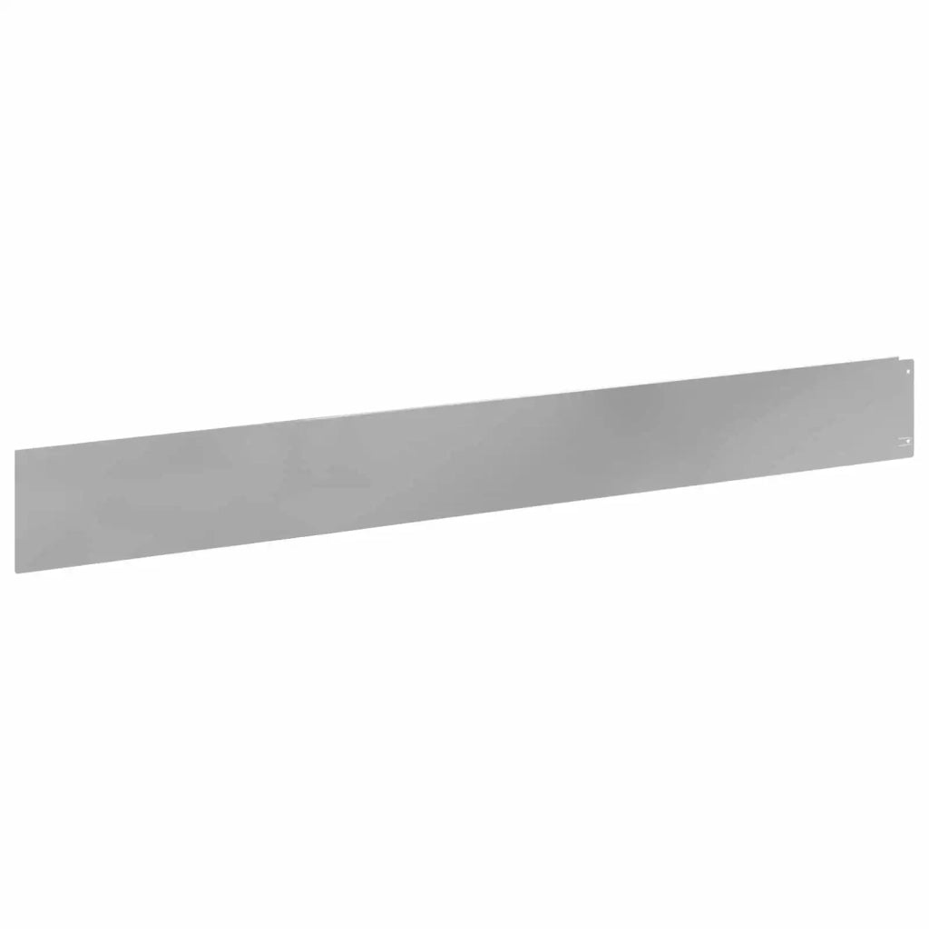 Bordura per Prato 30 pcs 100 x 12 cm Acciaio Argento 8008806
