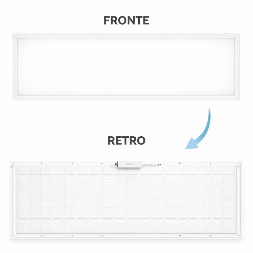 Pannello led da incasso 30x120 cm cct selezionabile 40w 4300lm
