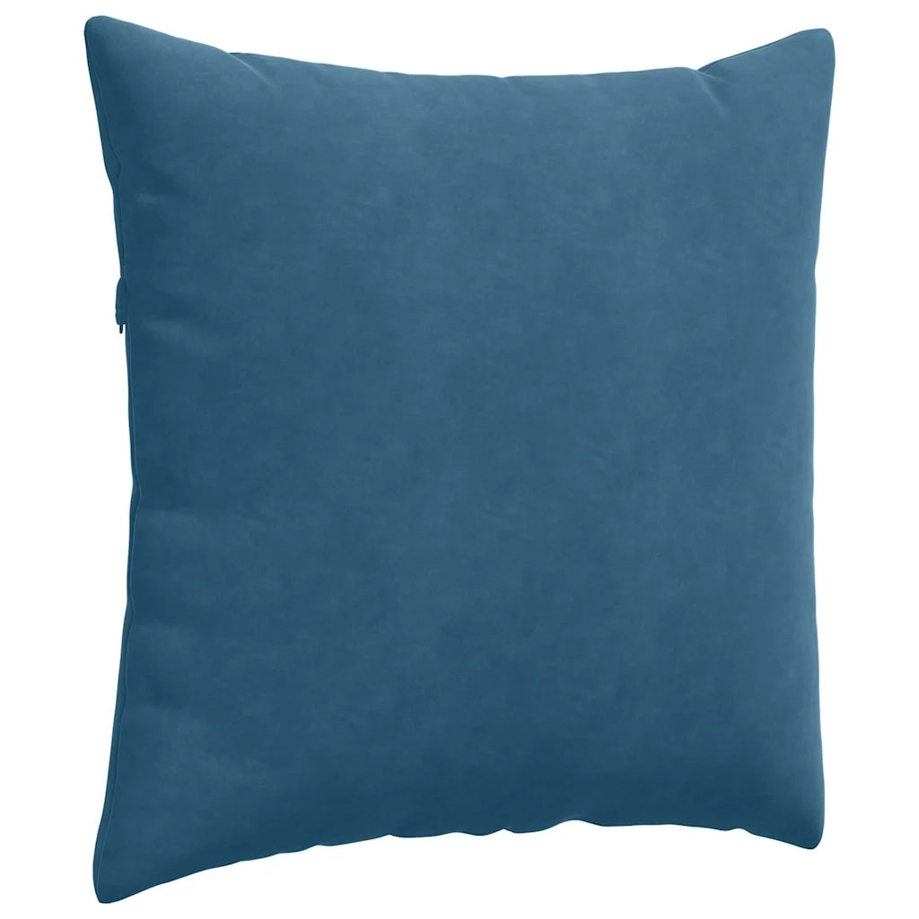 Cuscini da Divano 2 pz-Set di 2 Cuscini per Sofa Blu 60 x 60 cm Tessuto in Cords 444435