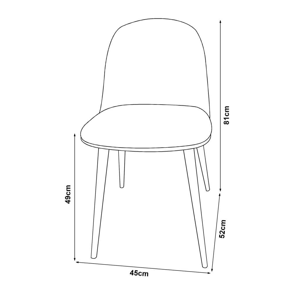 Set Kangasala di 2 Sedie da Sala Cuscino Similpelle - Verde Grigiastro [en.casa]