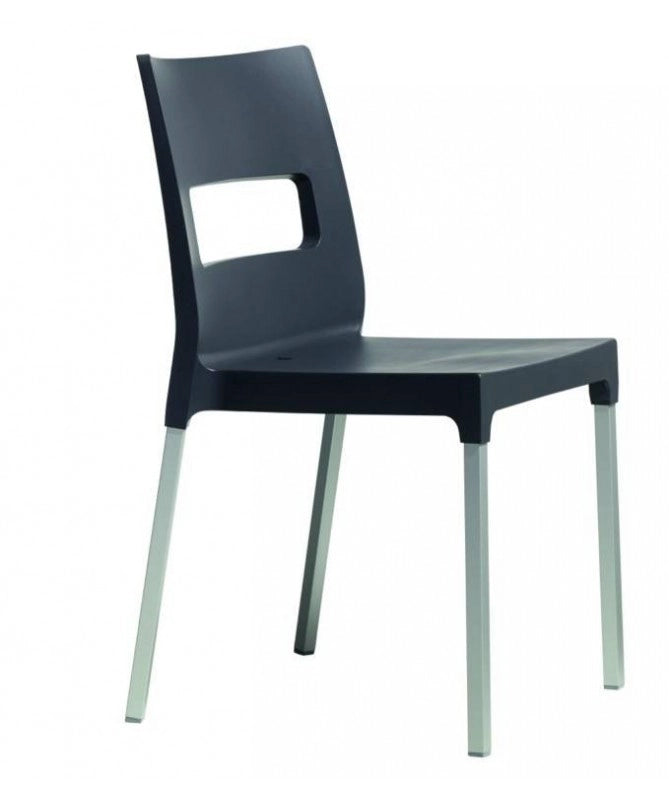 Sedia in tecnopolimero Maxi Diva Made in Italy - set da 4