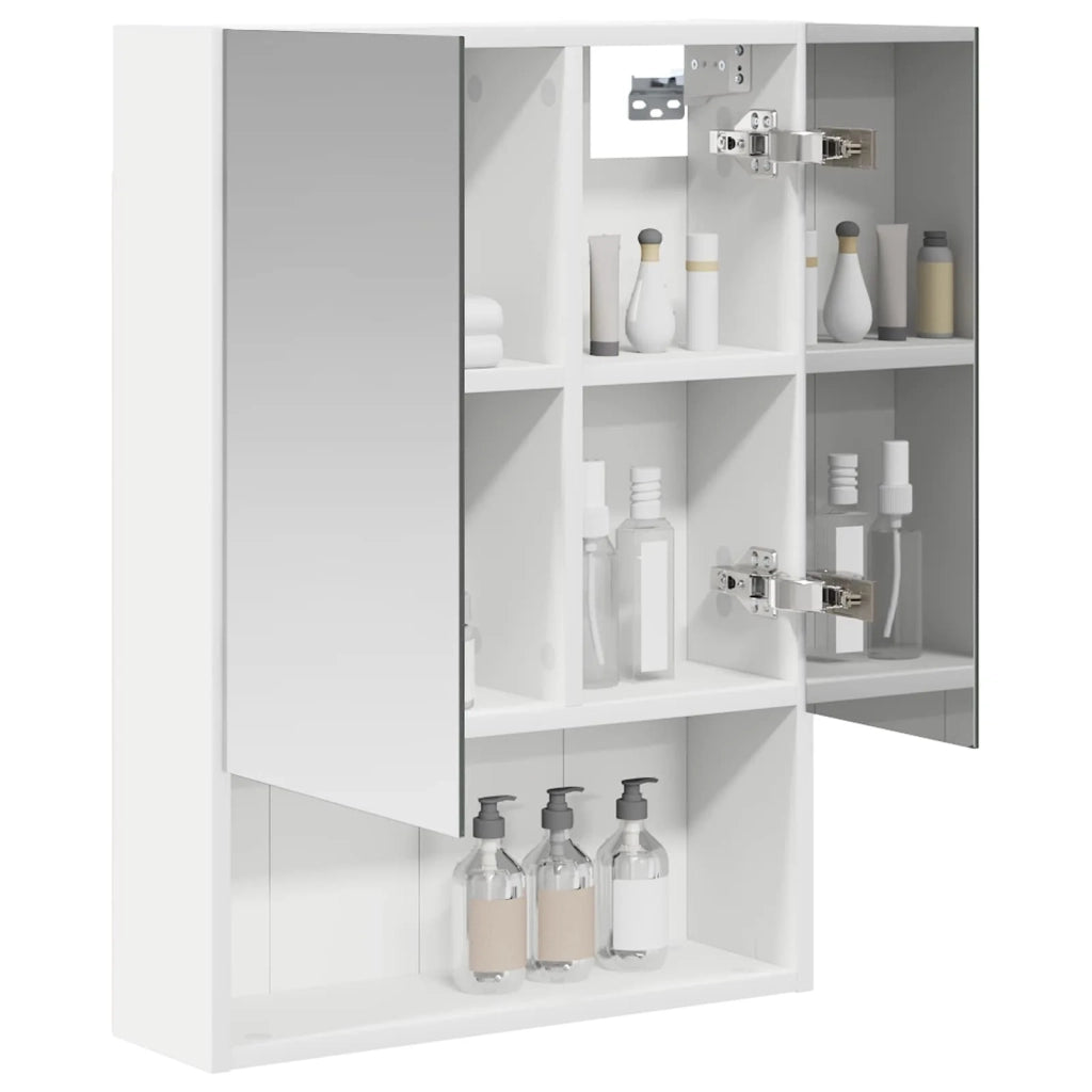 Mobiletto per specchio da bagno Bianco 50 x 14,5 x 70 cm 889199