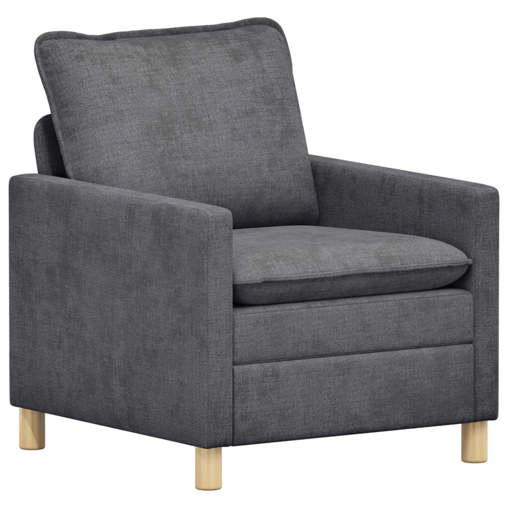 Set di divani 2 pcs Grigio Scuro Poliestere 3417091