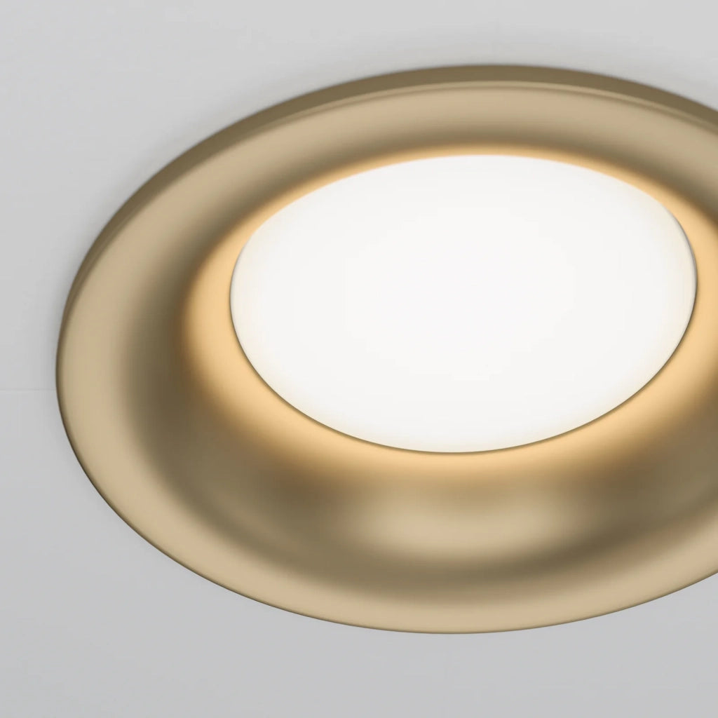 Maytoni Lampada da incasso Slim 1 luce GU10 oro alluminio