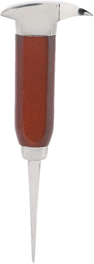 Gereedschaft Professionale Qualità - Manicotto in Acciaio Inossidabile - Impugnatura in Legno - Grip Antiscivolo - 17 cm - Duraturo e Resistente - Ijspick