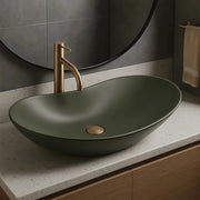 Lavabo Da Appoggio Rea Royal Olive Matt