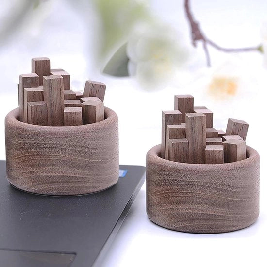Kit di Diffusione Aromaterapica Mini - Diffusori in Legno per Auto e Salotto