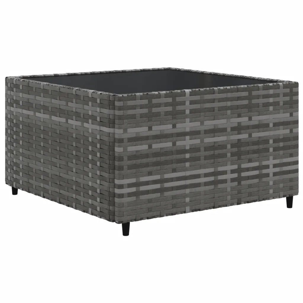 Set Divano da Giardino 10 pz con Cuscini Grigio in Polyrattan 3308311