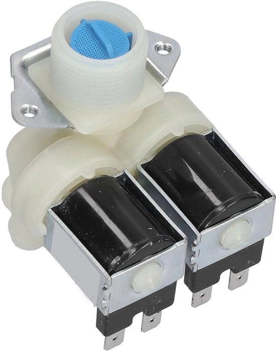 Reserve porta acqua per lavatrici automatiche a doppia valvola AC 220V-240V - 8x7x6,5 cm - Realizzato in PP/lega di alluminio - Porta acqua per lavatrici
