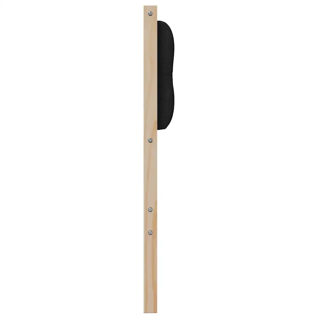 Testiera Altro-Testiera con Cuscini Marrone e nero 180 cm Legno di pino massello