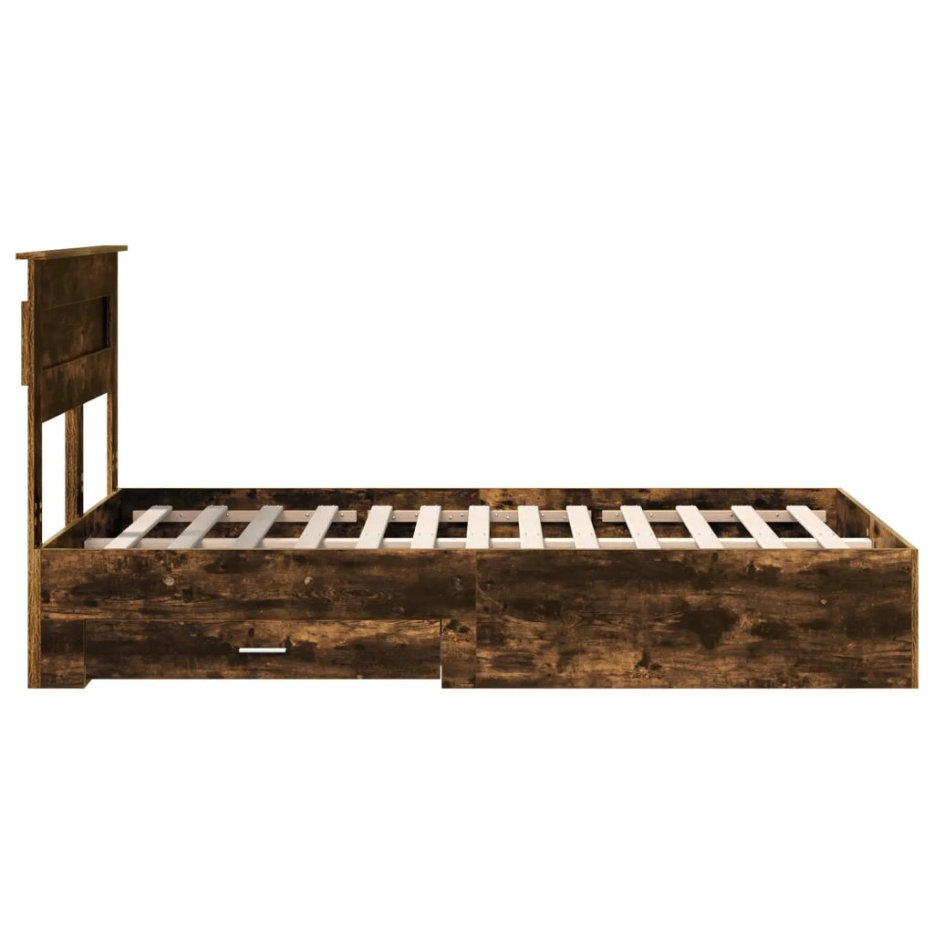 Struttura del letto con cassetto con testiera-Letto con Cassetti e Testiera Legno multistrato 229010