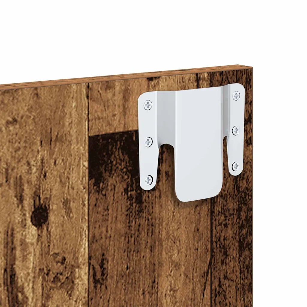 Testiera | Testata con Comodino 3 pcs Legno vecchio Legno multistrato