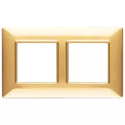 VIMAR PLANA - PLACCA 4M (2+2) INT57 ORO LUCIDO