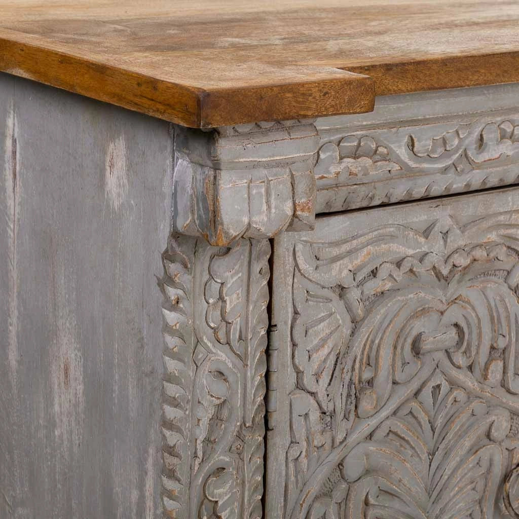 Credenza in legno marrone 124x47x76