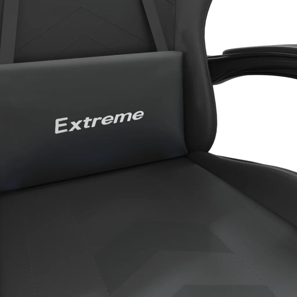 Sedia da Gaming Girevole Nera in Similpelle 349599