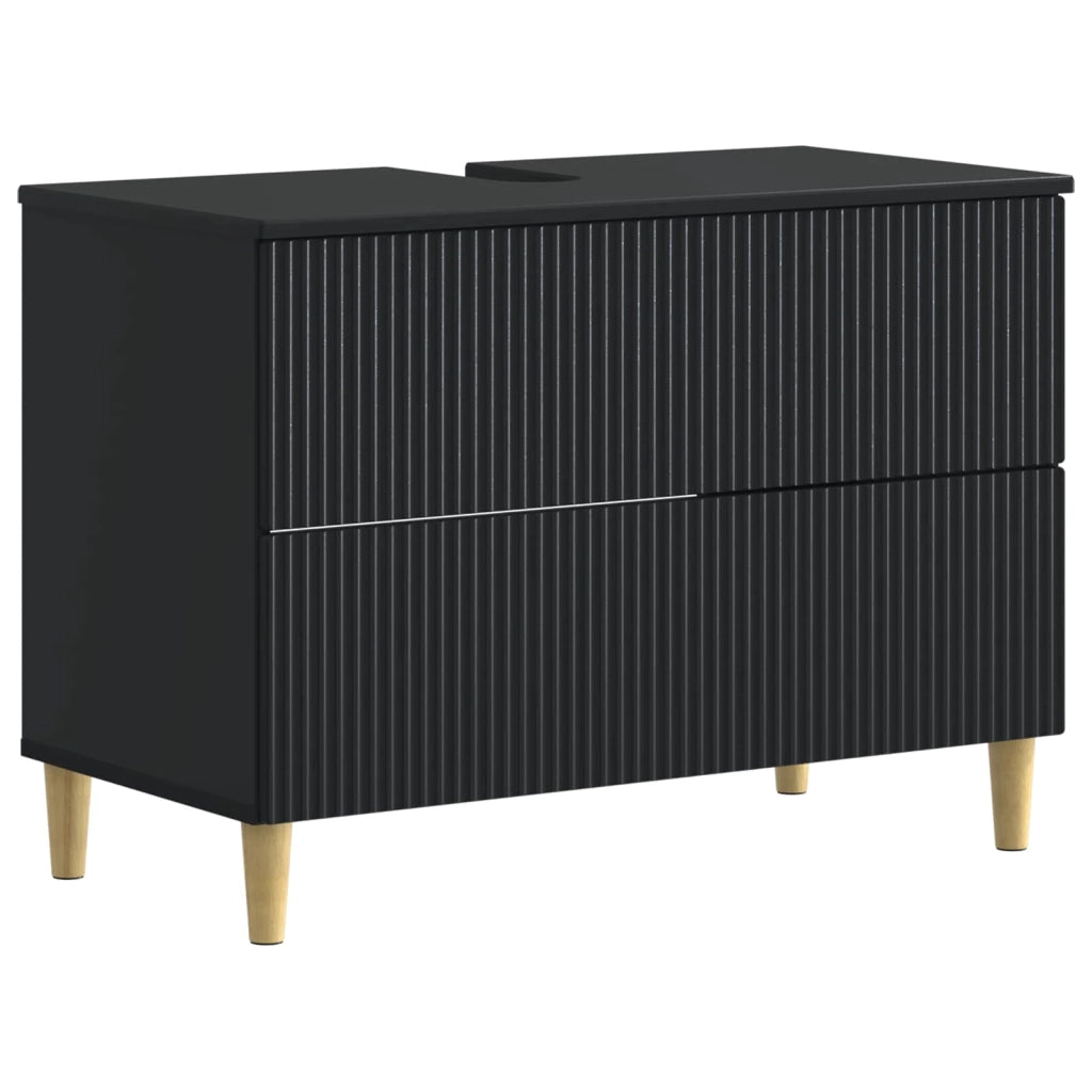 Set di Mobili da Bagno da 4 Pezzi ARNHEM Nero 3417928