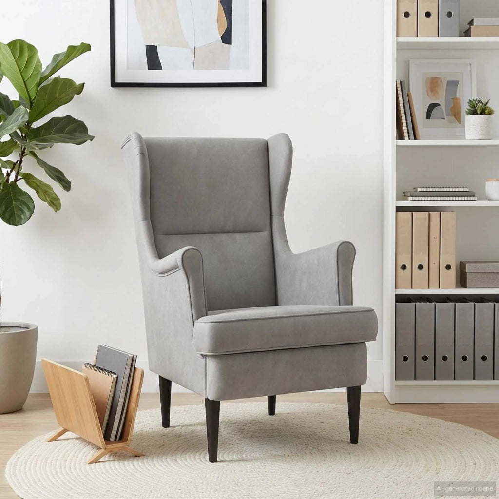 Poltrona | Sedia Relax Grigio Chiaro Velluto