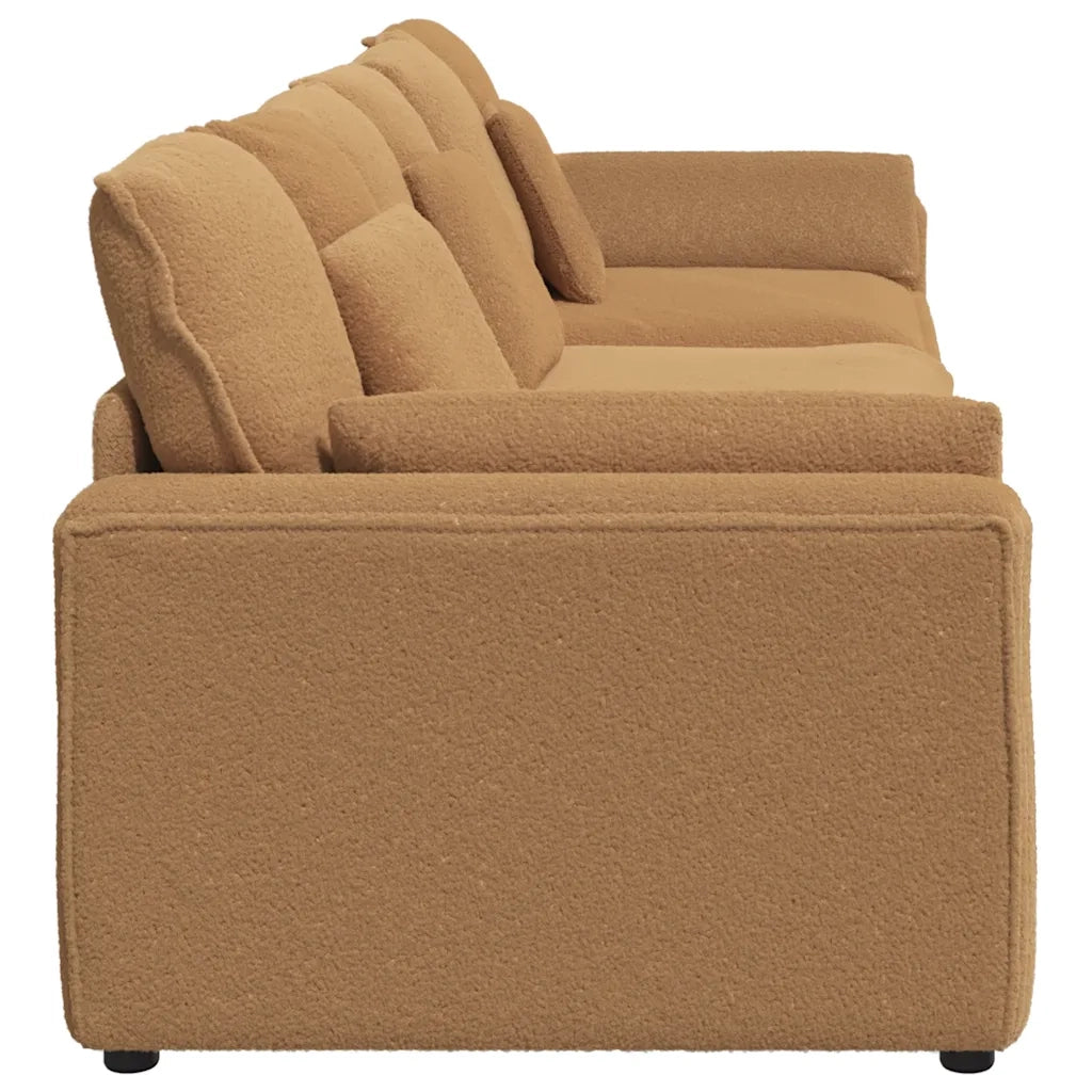 Divano Modulare con Cuscini Beige 3321116