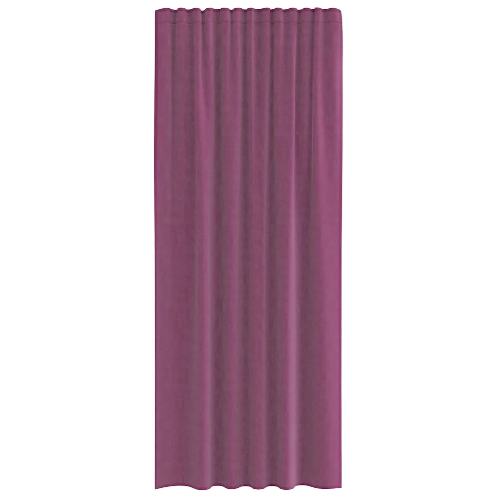 Tende in Voile con Tasche per Aste 2 pz Viola 4102204