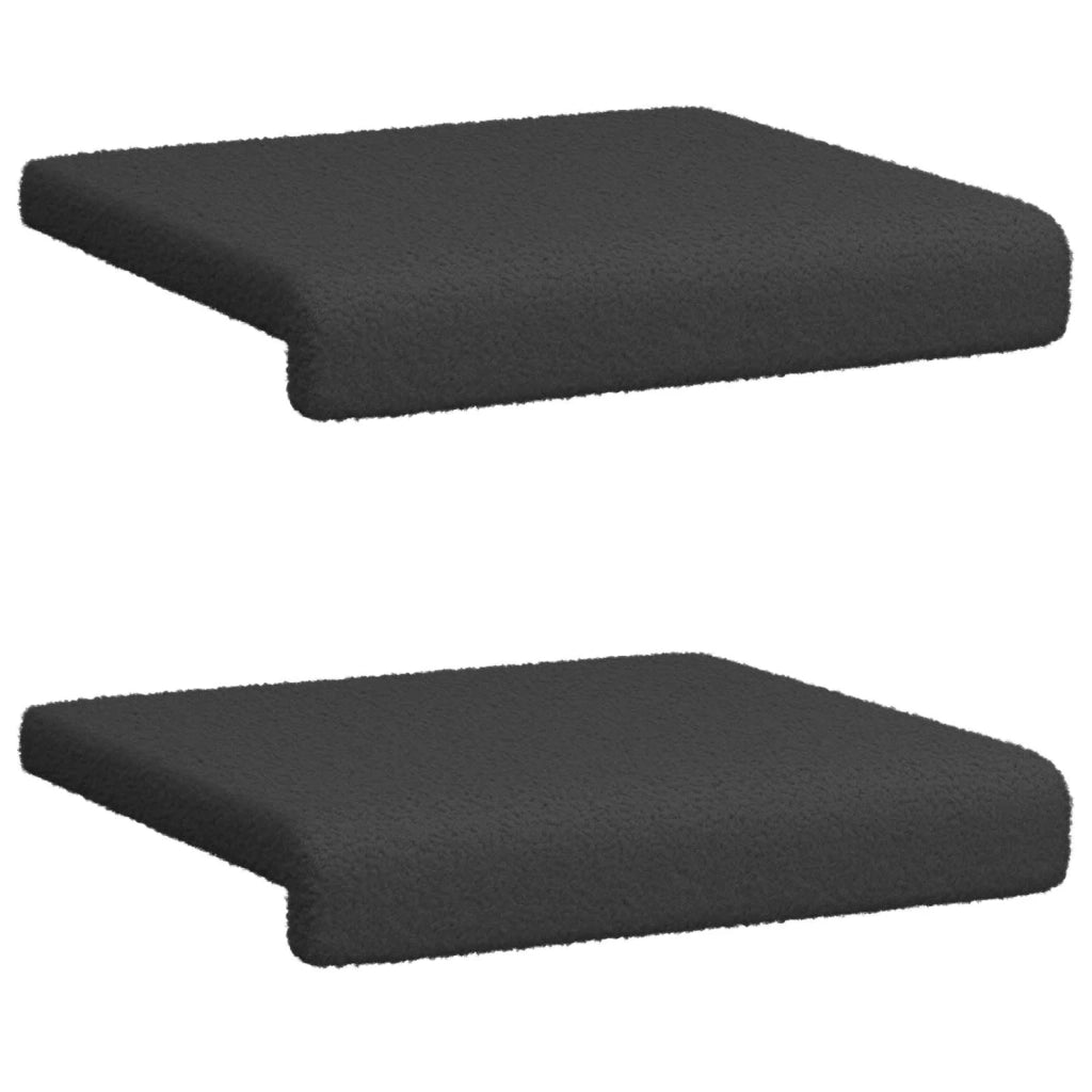 Cuscino per panchina 2 pcs Tessuto Sherpa Grigio Scuro 42043075
