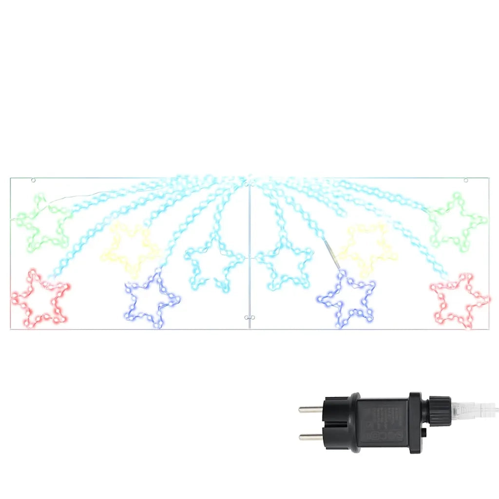 Stella di Natale con 432 LED Multicolore 182 x 58 cm PVC 42018956