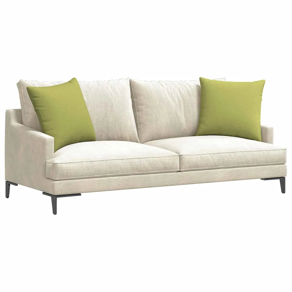 Cuscini da Divano 2 pz | Cuscini per sedie Verde chiaro 50 x 50 cm Tessuto