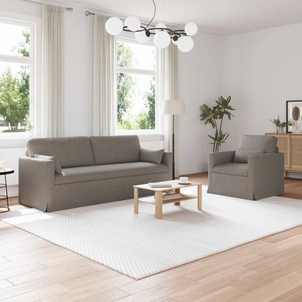 Set di divani 2 pcs Talpa 198 x 78 x 80 cm Tessuto 3407585
