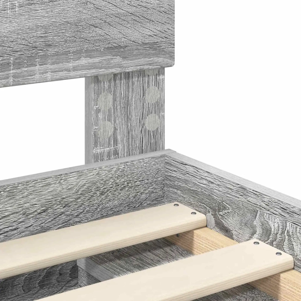 Struttura del letto Grigio Sonoma 75 x 190 cm Legno multistrato 3407945