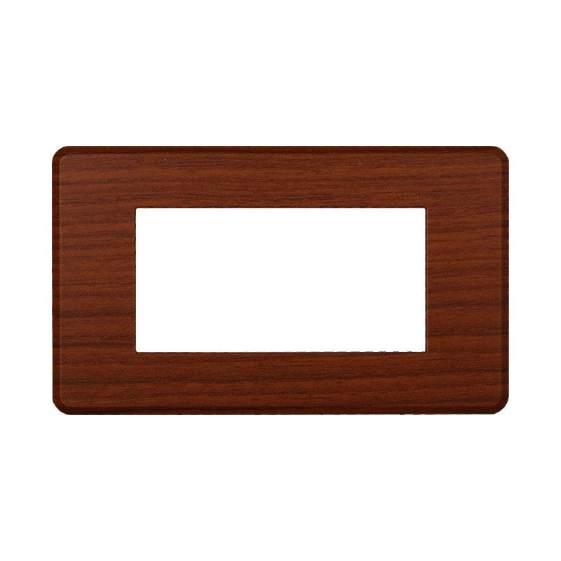 Placca Slim Sottile 4P Serie Moon Colore Radica Compatibile Con Bticino Axolute Air