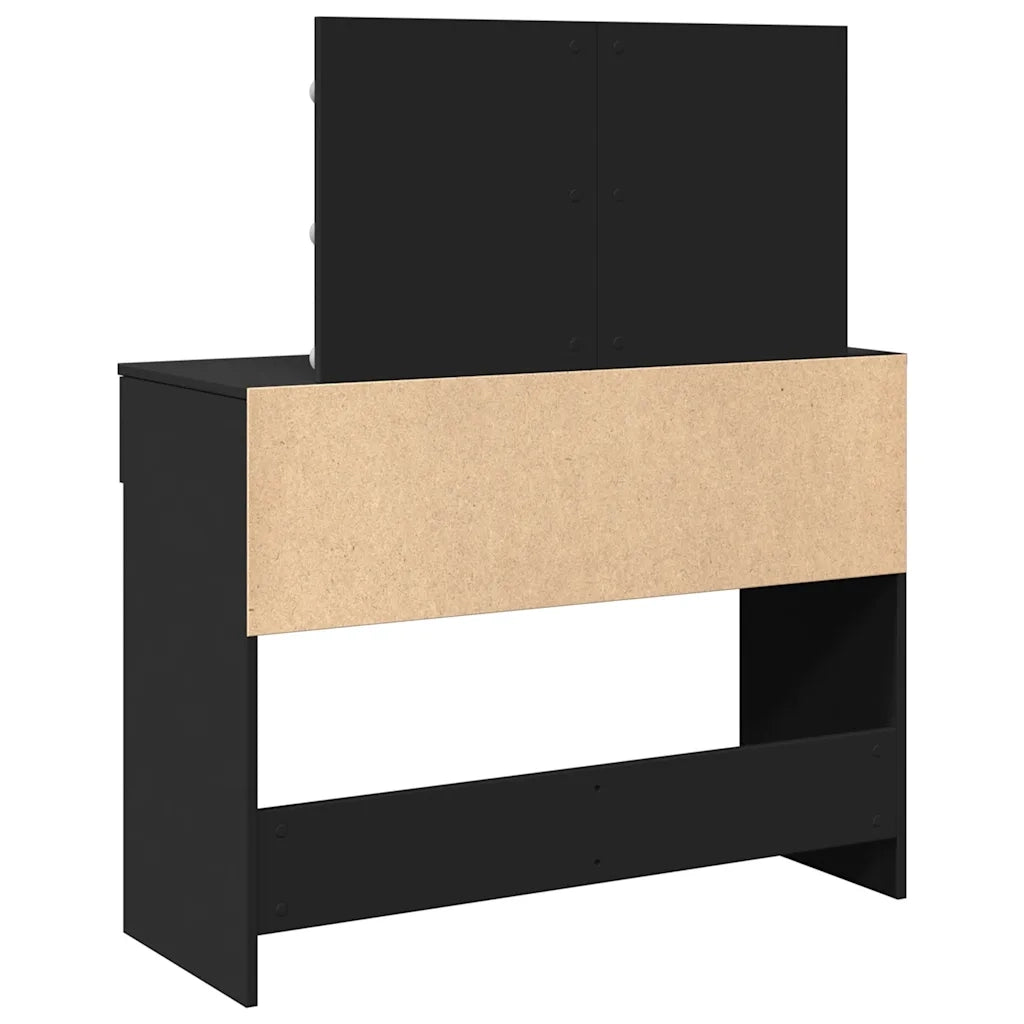 Toeletta con LED Nero 100x40x120 cm