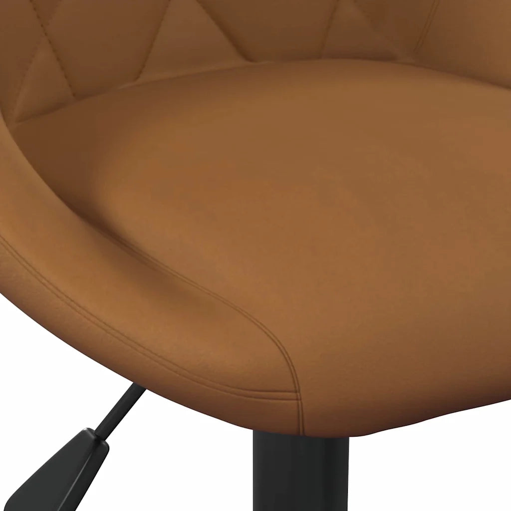 Sedie da Pranzo Girevoli 2 pcs Marrone 46 x 44 x 77,5 cm