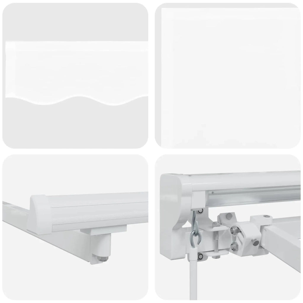 Cornice per Tenda Manuale con LED Bianco 3,5 x 2,5 m 3420605