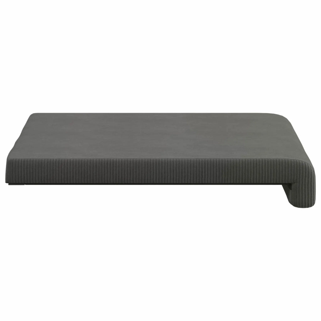 Cuscino per panchina 2 pcs corduroy Grigio Scuro 42043059