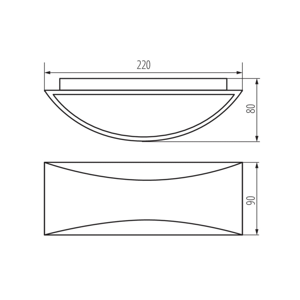 Applique esterno Kanlux BISO LED 8W bianco IP54 mod. 29261