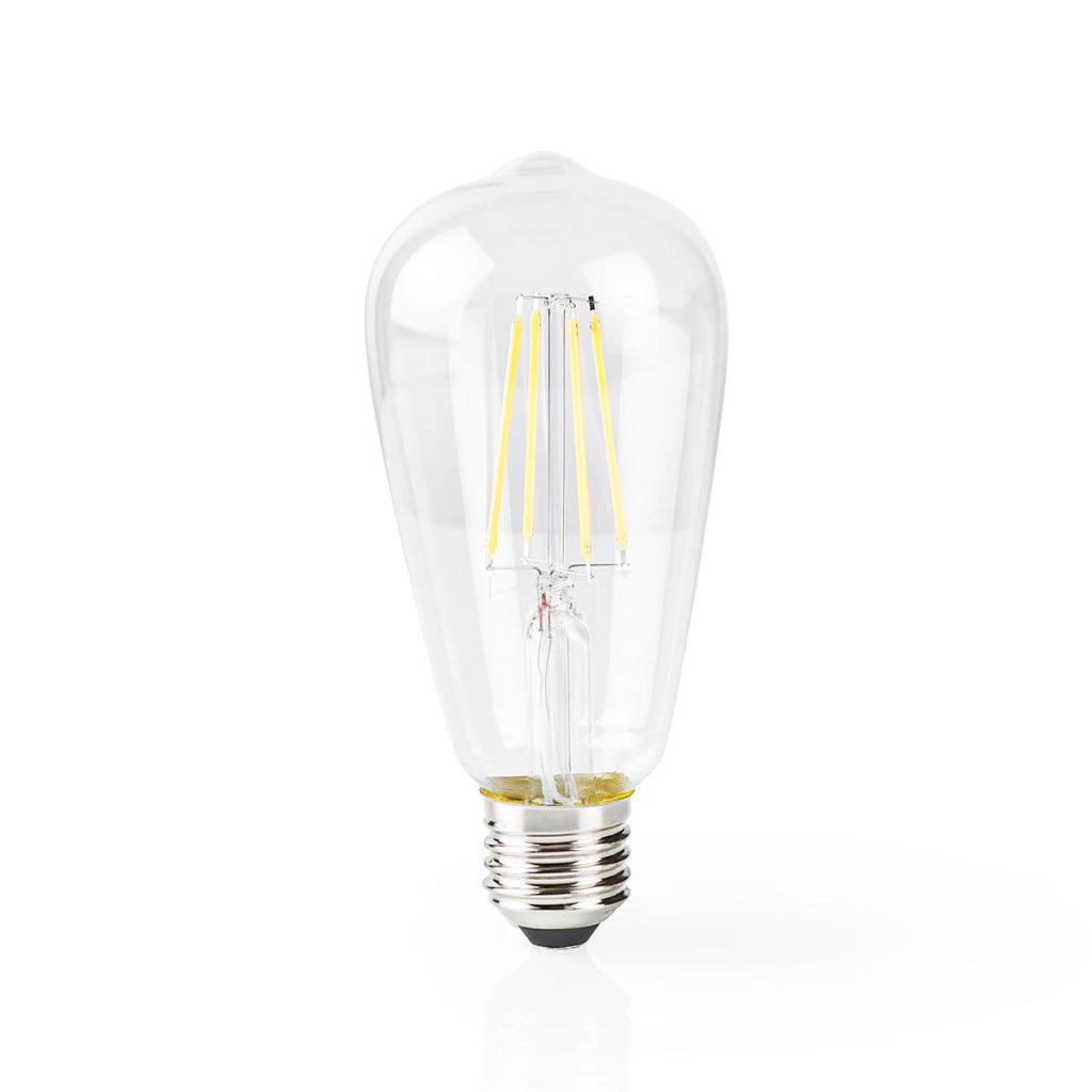 5W 500lm E27 LED Wi-Fi collegato lampadina filamento forma ST64 Trasparente Nedis
