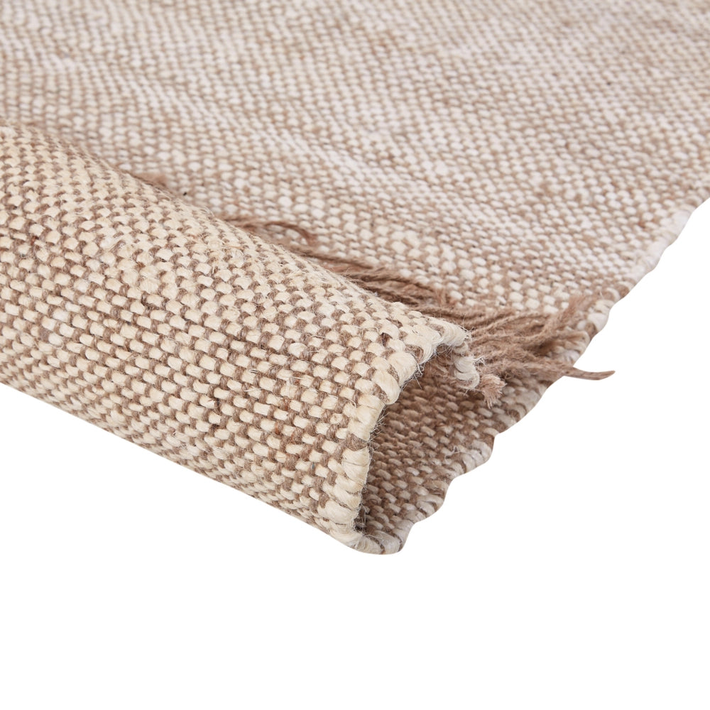 Tappeto Multicolore Juta Motivo Geometrico 140 x 200 cm Rustico Boho